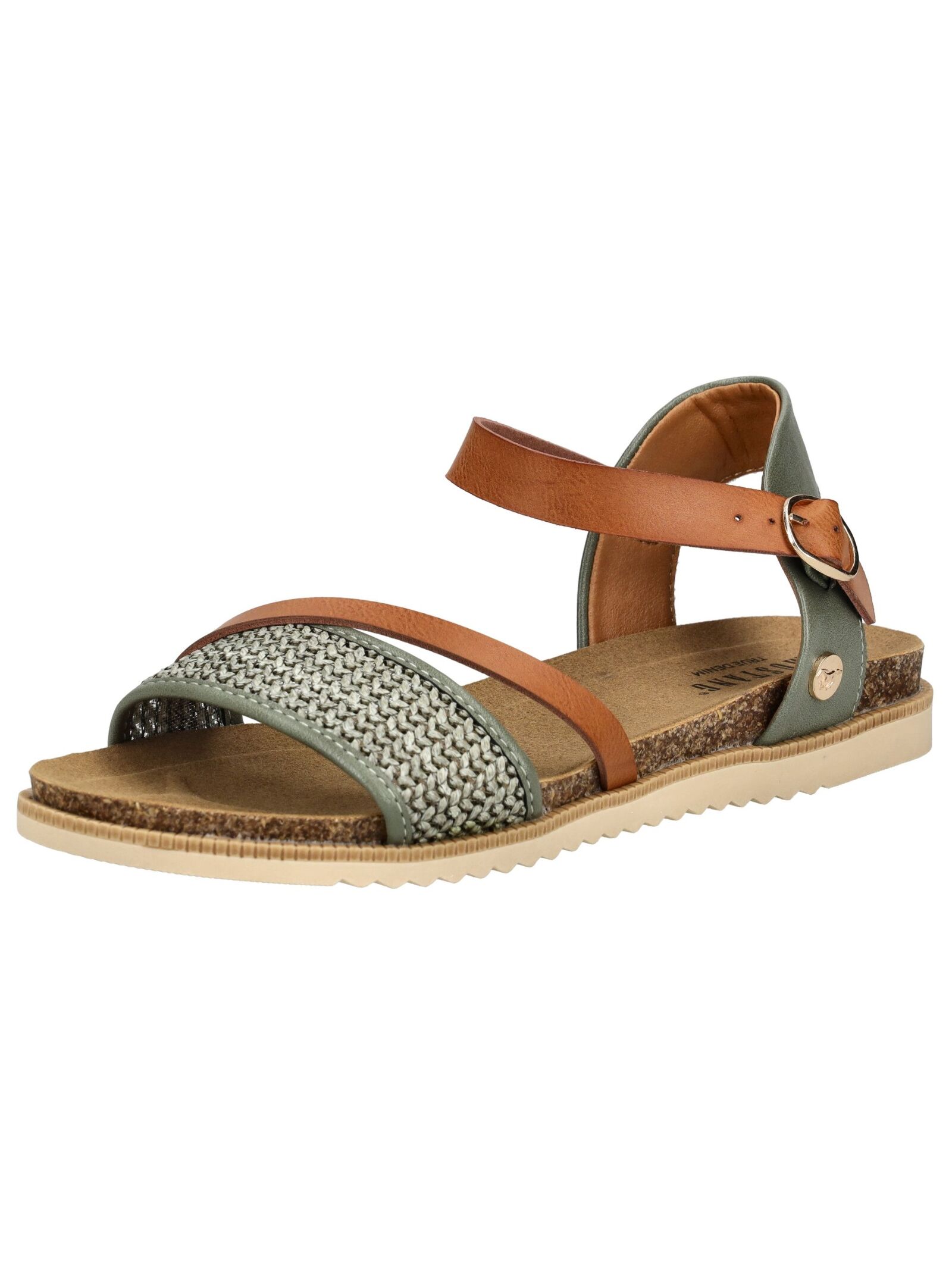 Mustang Shoes Riemchensandale "Mustang Shoes Sandalen Lederimitat/Textil" günstig online kaufen