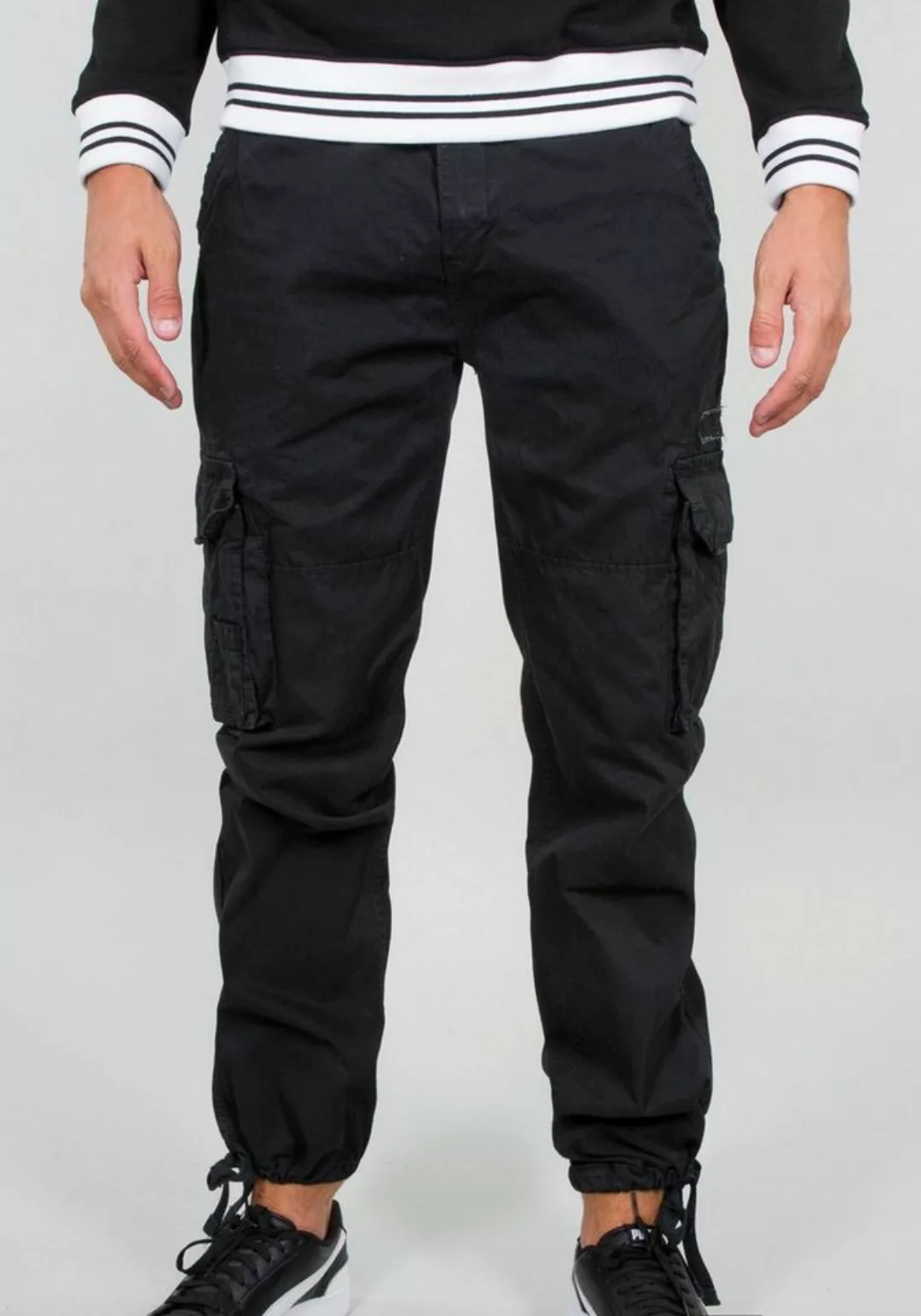 Alpha Industries Cargohose Jet Pant mit seitlichen Cargotaschen und Kordelz günstig online kaufen