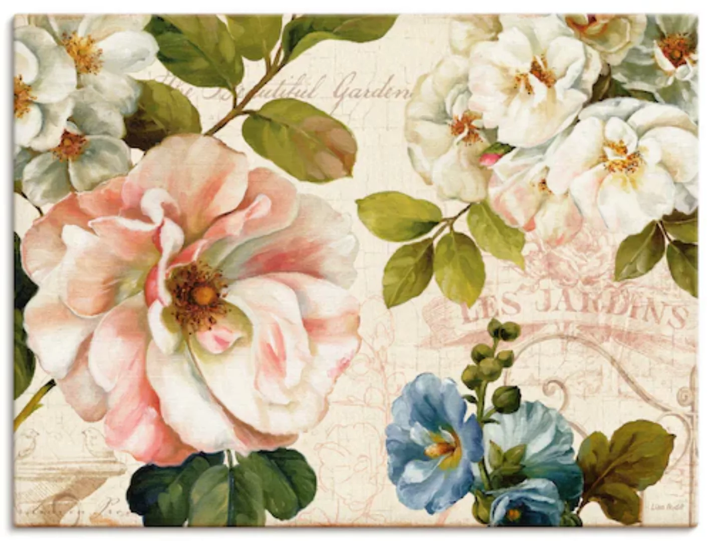 Artland Wandbild "Garten I", Blumen, (1 St.), als Leinwandbild, Poster, Wan günstig online kaufen