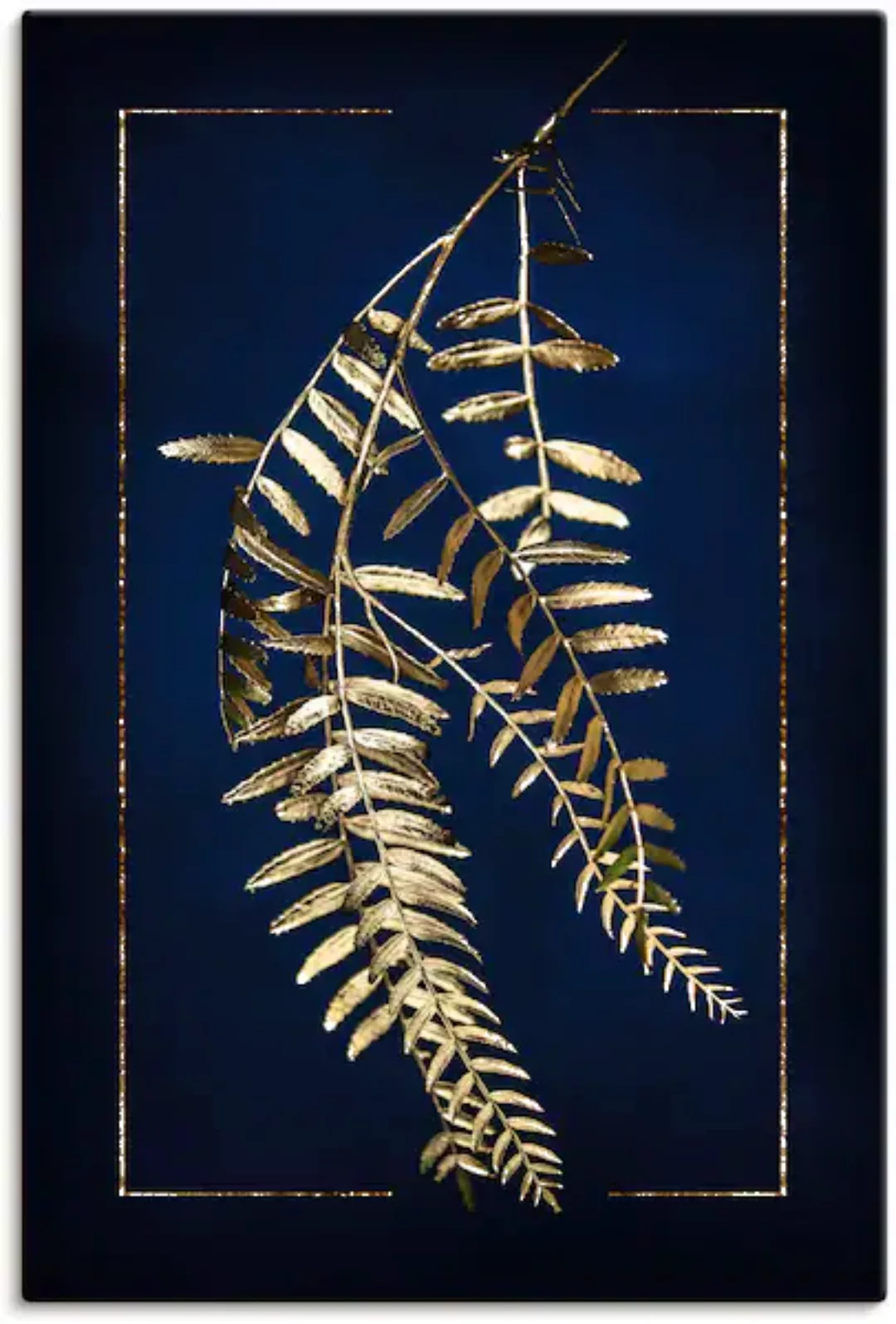 Artland Wandbild »Goldener Pfefferbaum«, Blätterbilder, (1 St.), als Leinwa günstig online kaufen