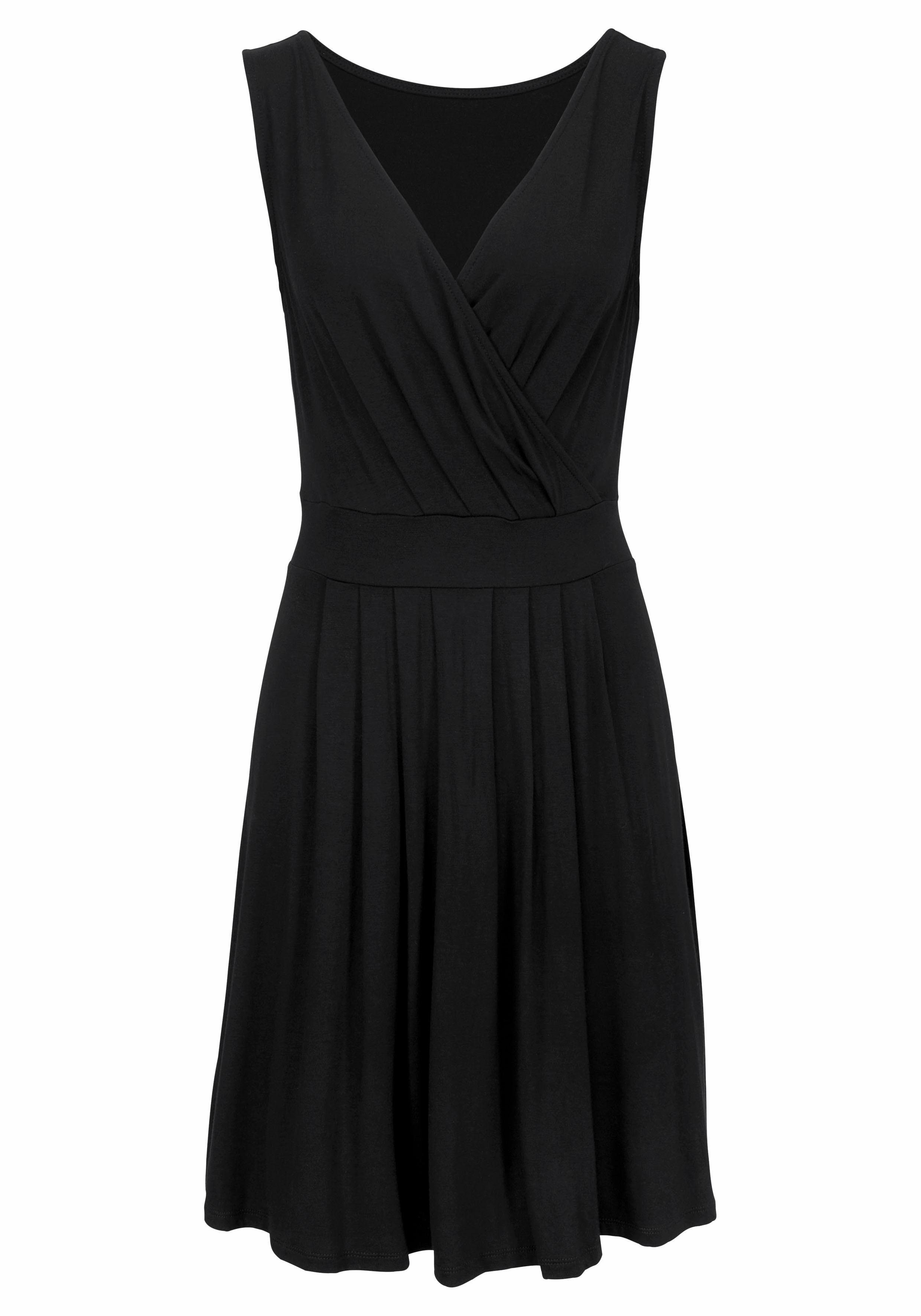 Beachtime Jerseykleid mit tiefem V-Ausschnitt in günstig online kaufen