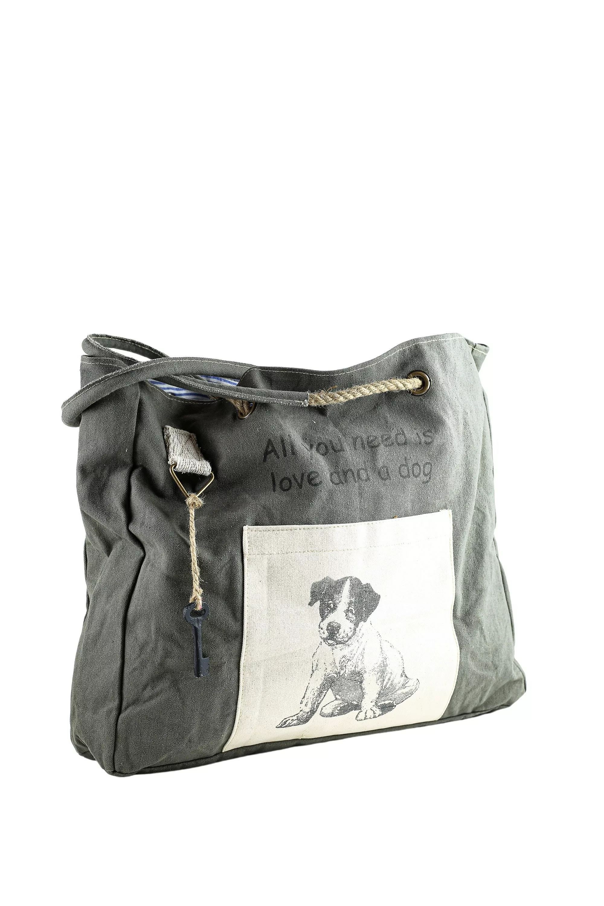 COLLEZIONE ALESSANDRO Schultertasche "Hund", aus Stoff mit Seilhenkel und H günstig online kaufen