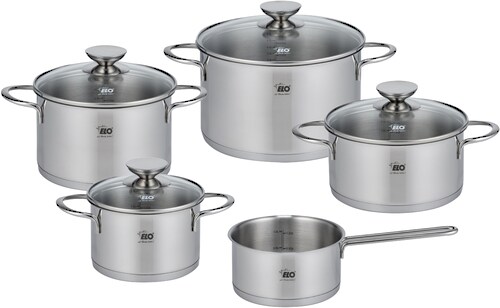 Elo Topf-Set »Galant«, Edelstahl 18/10, (Set, 9 tlg., Bratentopf Ø 20 cm, F günstig online kaufen