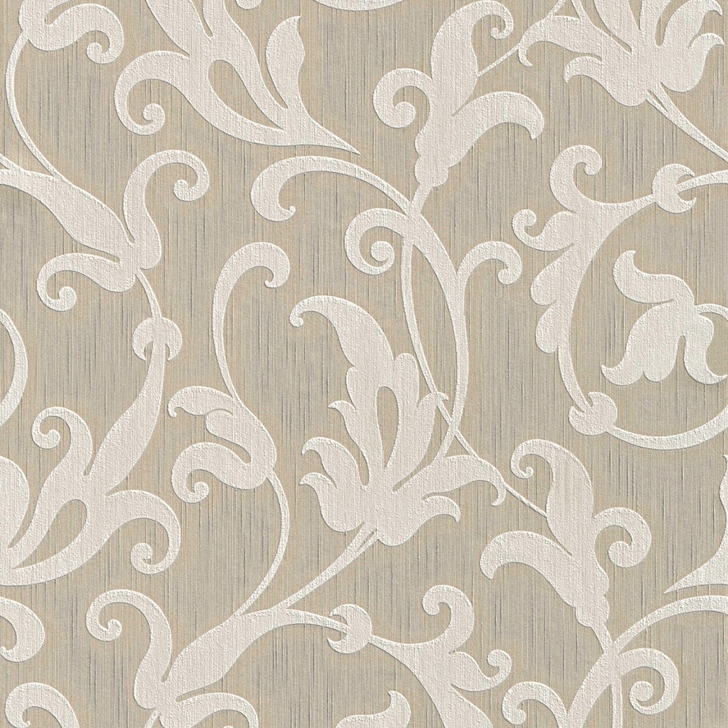 Tadessi Tapete Barock Nicolo M1 No 3763 Vliestapete Beige Silber Klassik Ba günstig online kaufen