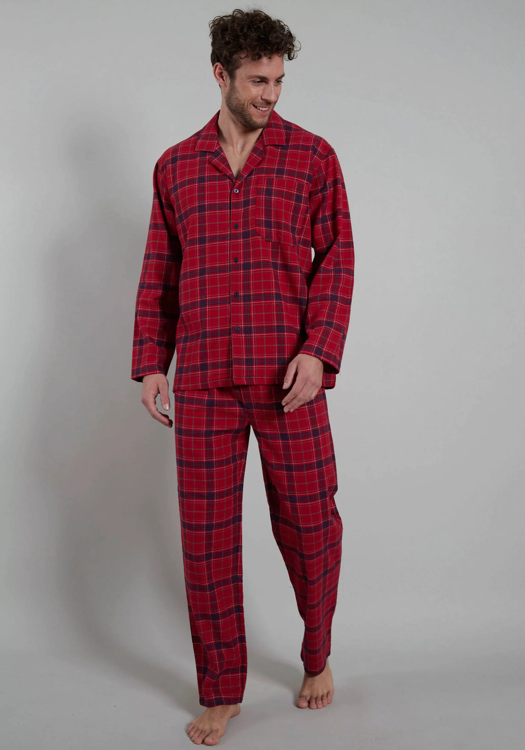 TOM TAILOR Pyjama, mit Knopfleiste und Brusttasche günstig online kaufen