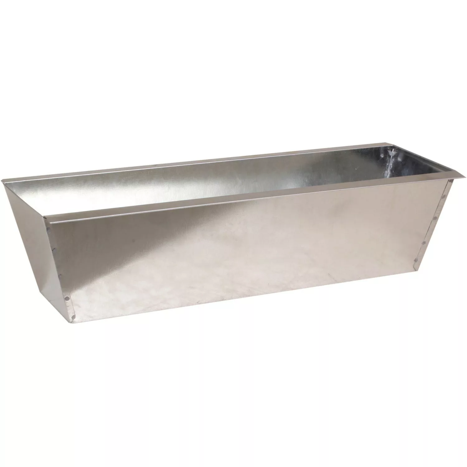 Zink-Blumenkasten für Palettenbau 38 cm x 13 cm x 9,5 cm Silber günstig online kaufen