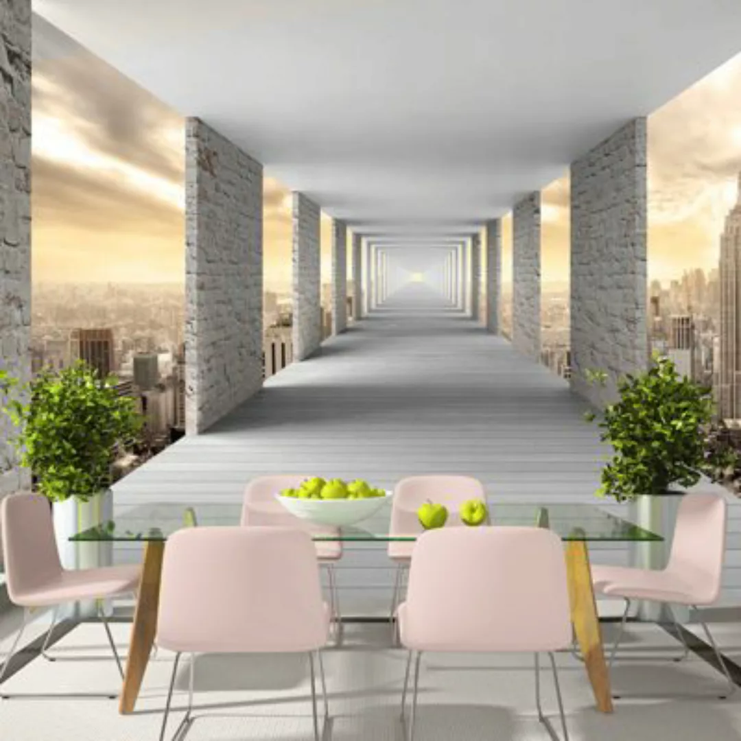 artgeist Fototapete Skyward Corridor mehrfarbig Gr. 400 x 280 günstig online kaufen