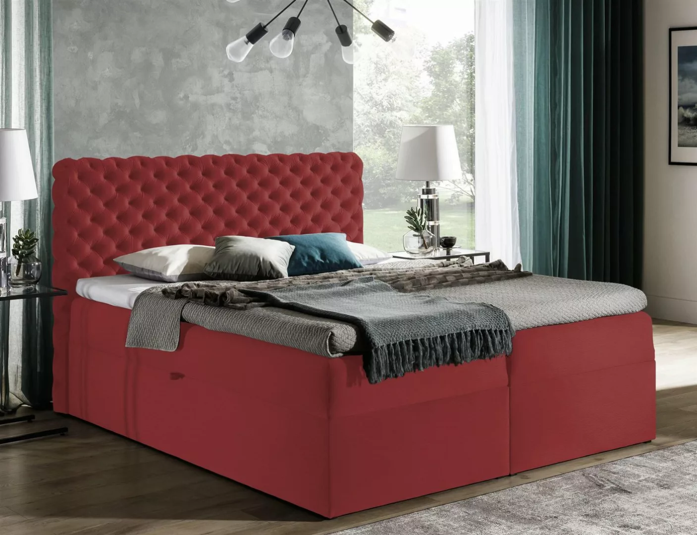 Stylefy Boxspringbett Dustin (Schlafzimmerbett, Bett), Design günstig online kaufen