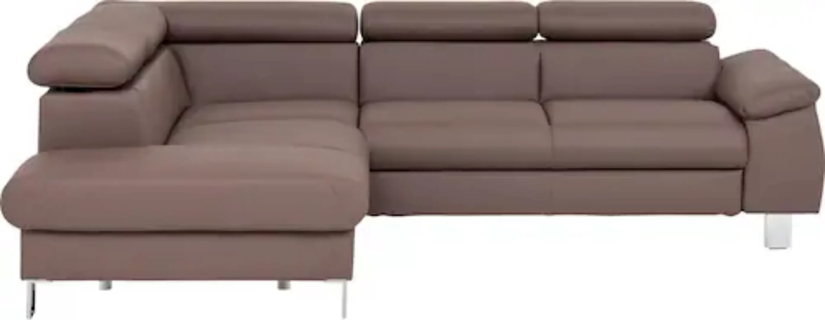 COTTA Ecksofa "Komaris L-Form", inklusive Kopf- bzw. Rückenverstellung, wah günstig online kaufen