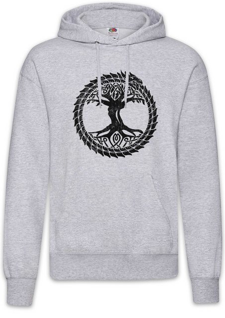 Urban Backwoods Hoodie Ouroboros Yggdrasil Herren Hoodie Celtic Irminsul Tr günstig online kaufen