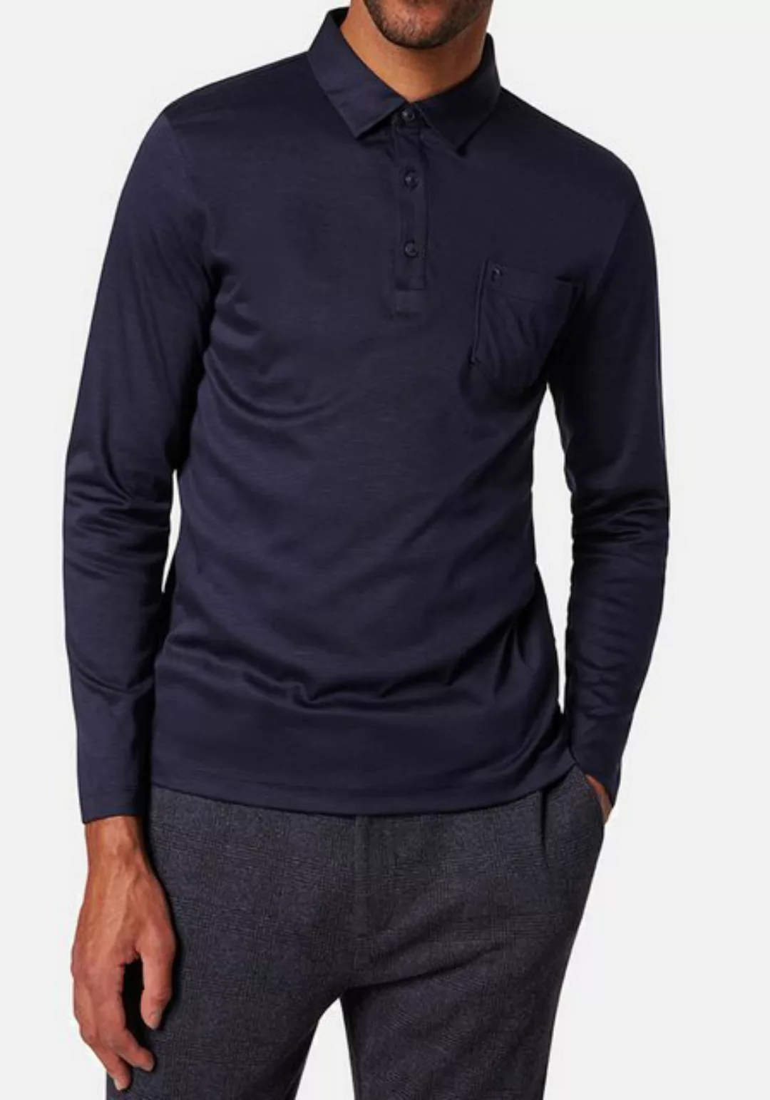 Pierre Cardin Langarm-Poloshirt PoloKN 1/1, aus 100% mercerisierter Baumwol günstig online kaufen