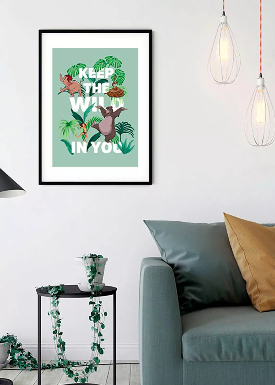 Disney Poster Dschungelbuch Grün 30 x 40 cm 611653 günstig online kaufen