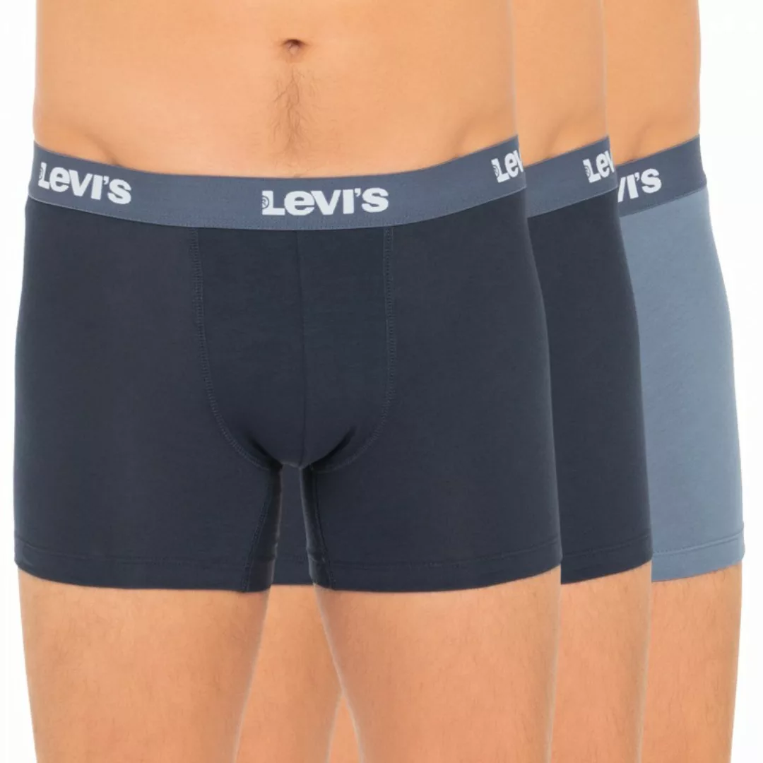 Levi's 3-er Set Boxer Briefs Dunkelblau & Blau günstig online kaufen