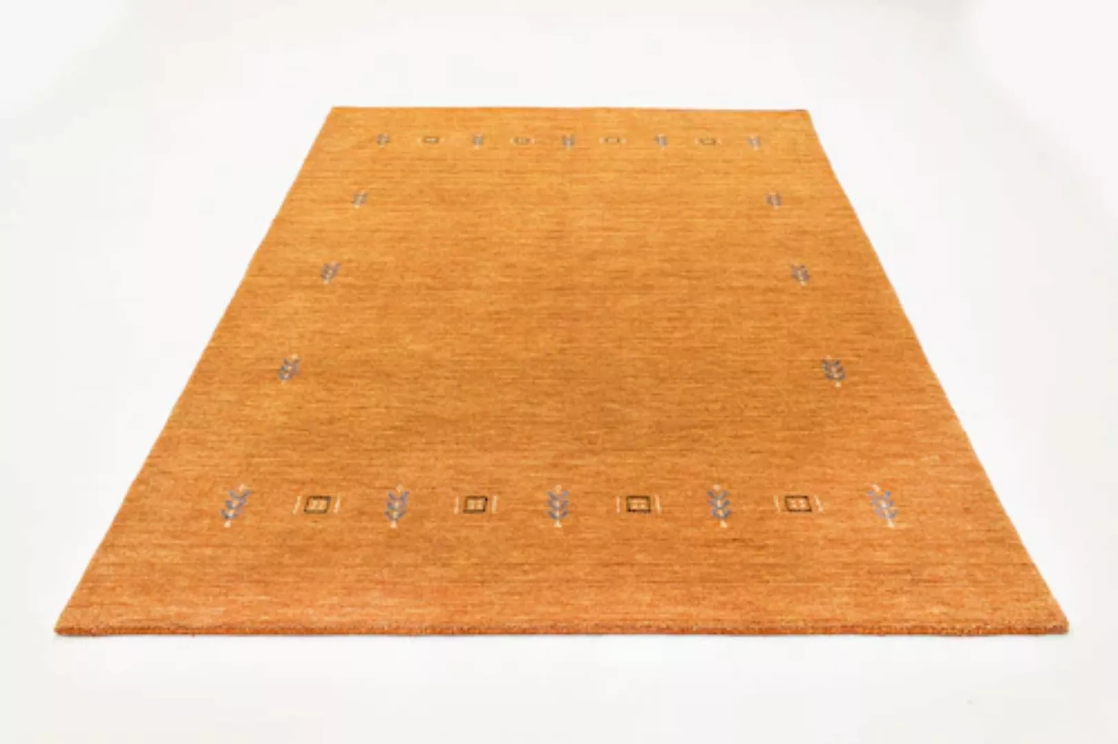 morgenland Wollteppich »Loribaft Teppich handgewebt orange«, rechteckig günstig online kaufen