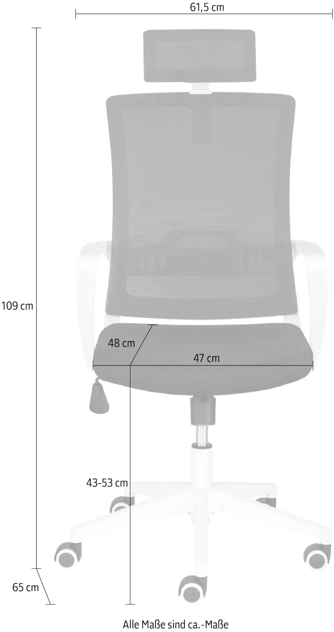 Mayer Sitzmöbel Bürostuhl, Polyester, "mySTUDIO" günstig online kaufen