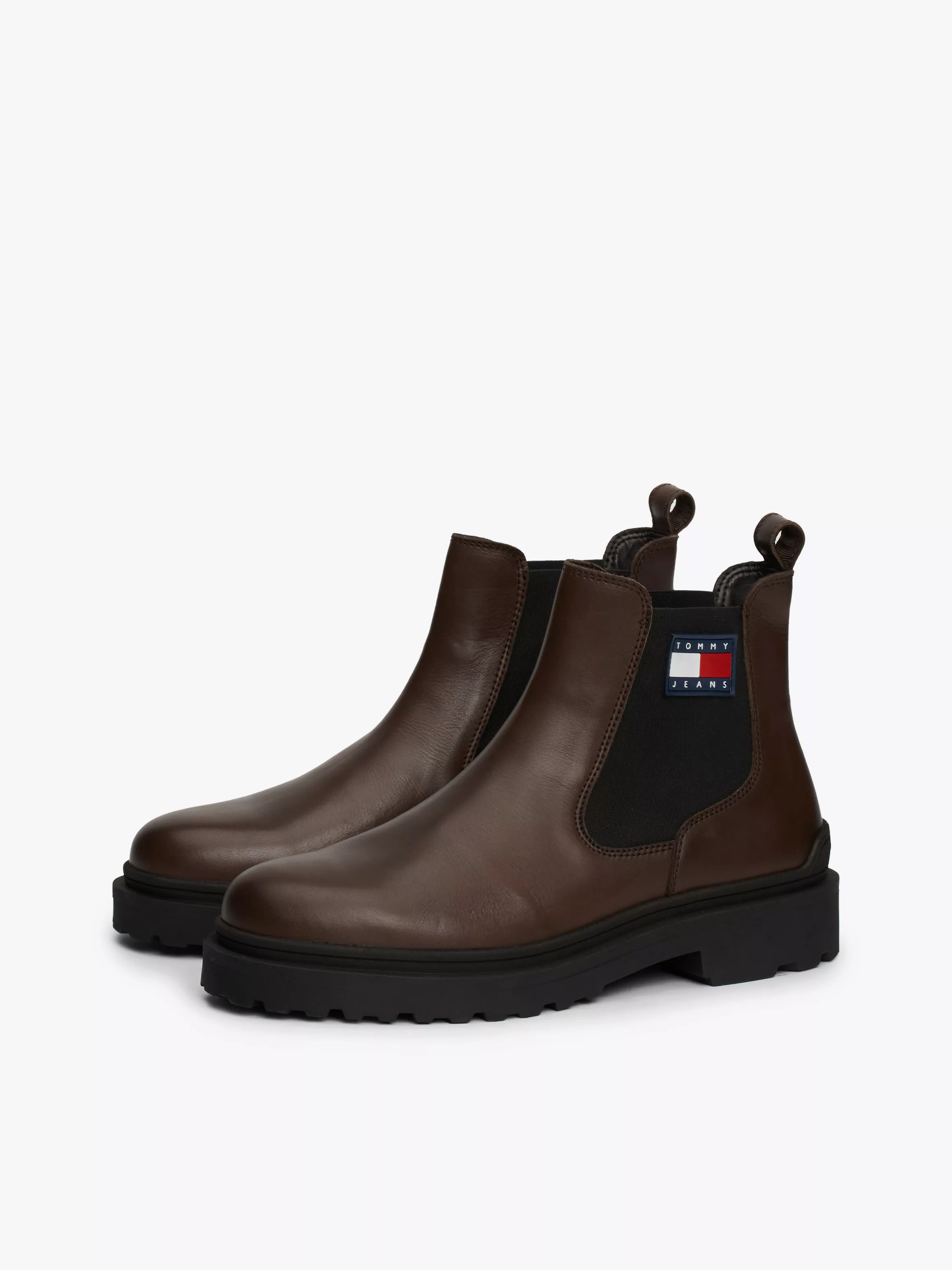 Tommy Jeans Chelseaboots "TJM LEATHER CHELSEA BOOT", Blockabsatz, Businessm günstig online kaufen