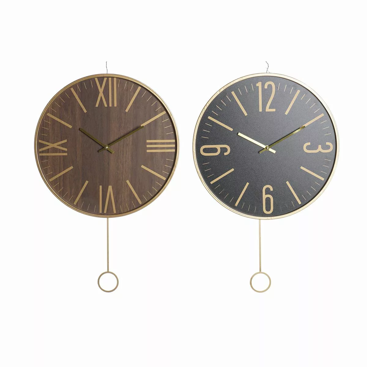 Wanduhr Dkd Home Decor Schwarz Mdf Eisen (40 X 4 X 40 Cm) günstig online kaufen