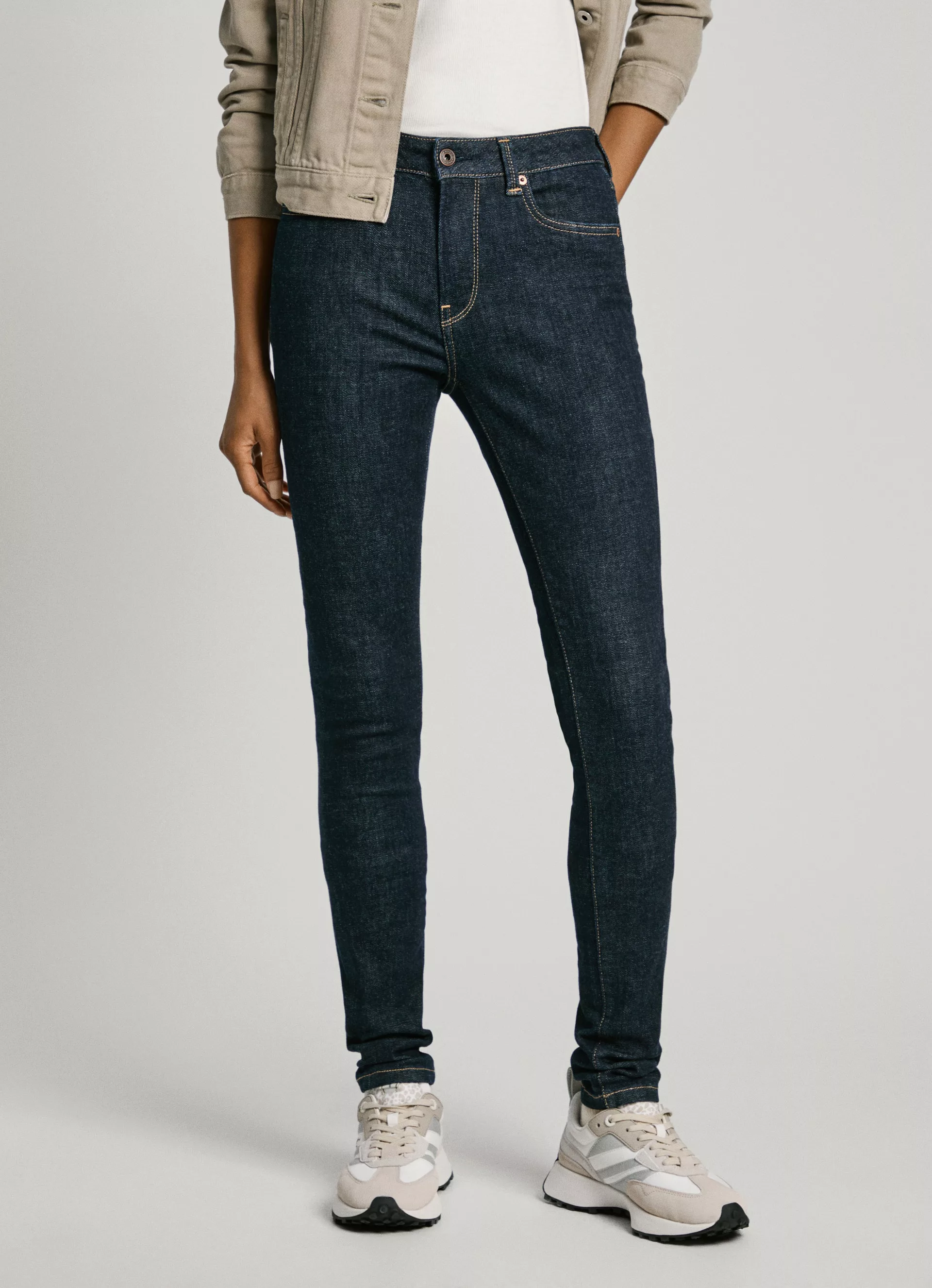 Pepe Jeans Skinny-fit-Jeans SKINNY JEANS MW in verschiedenen Waschungen günstig online kaufen