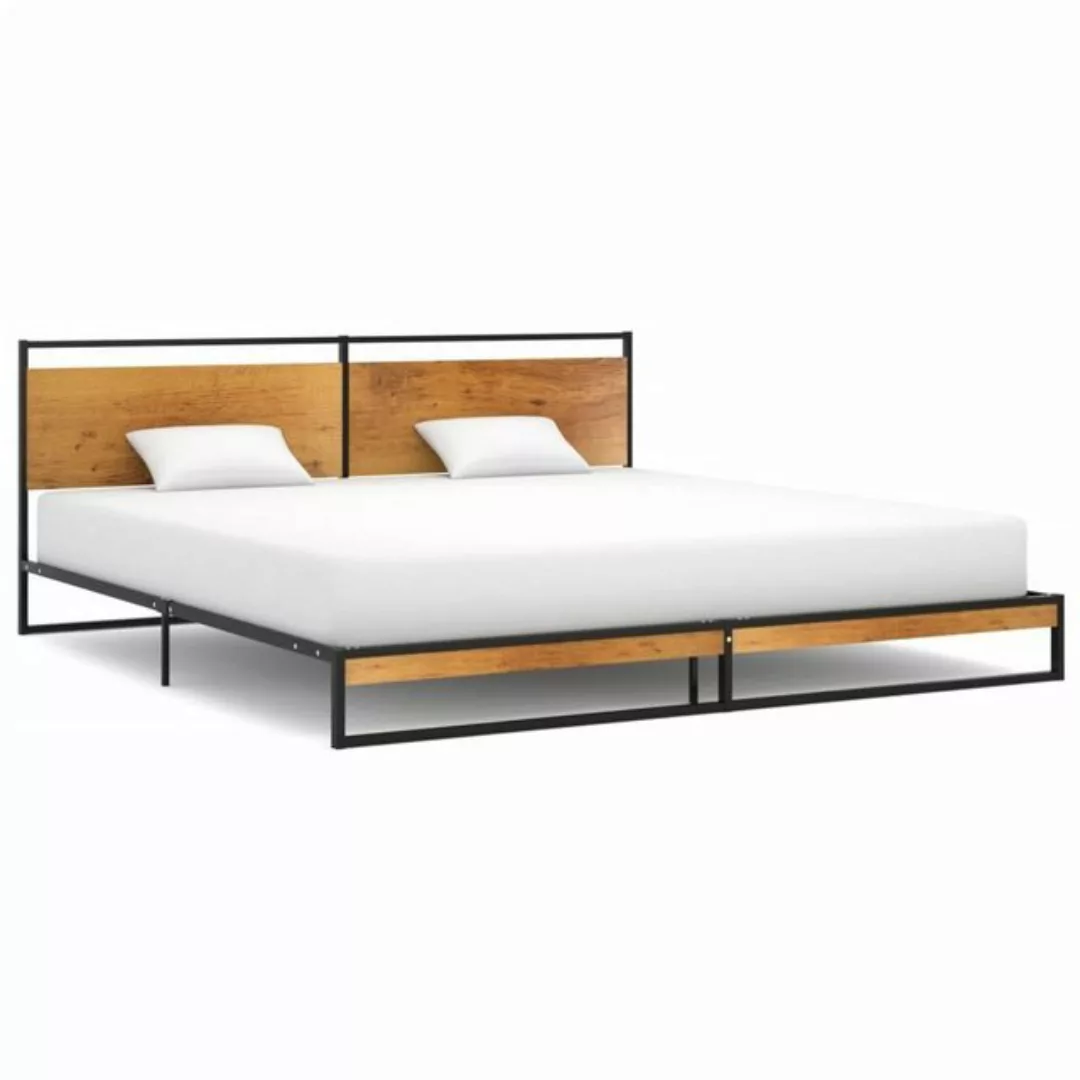 möbelando Bett Serbian (LxB: 200x200 cm), aus Metall in Eiche günstig online kaufen