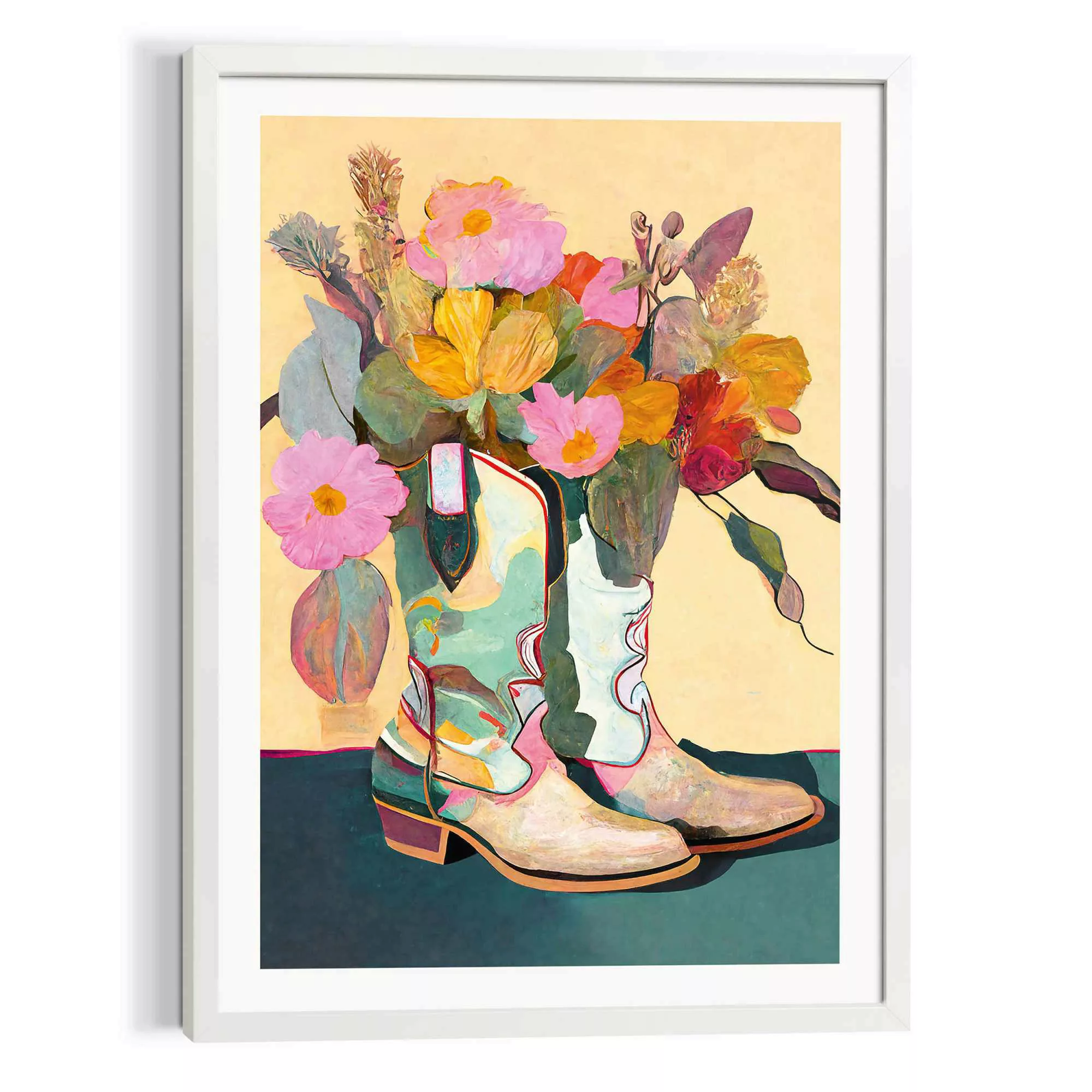 Reinders! Leinwandbild »Flower Boots« günstig online kaufen
