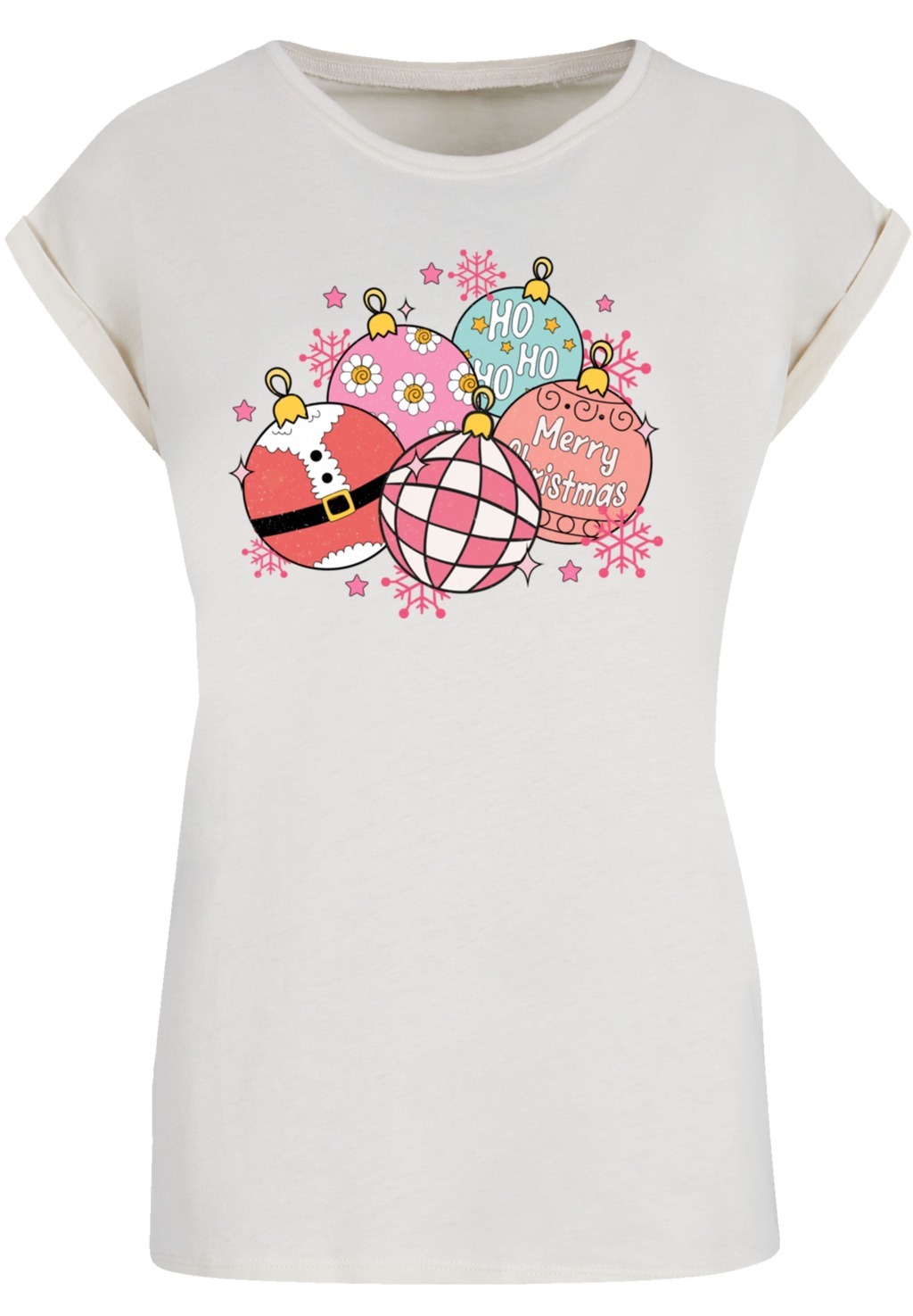 F4NT4STIC T-Shirt "Pink Cute Weihnachten Tree Balls", Premium Qualität, Wei günstig online kaufen