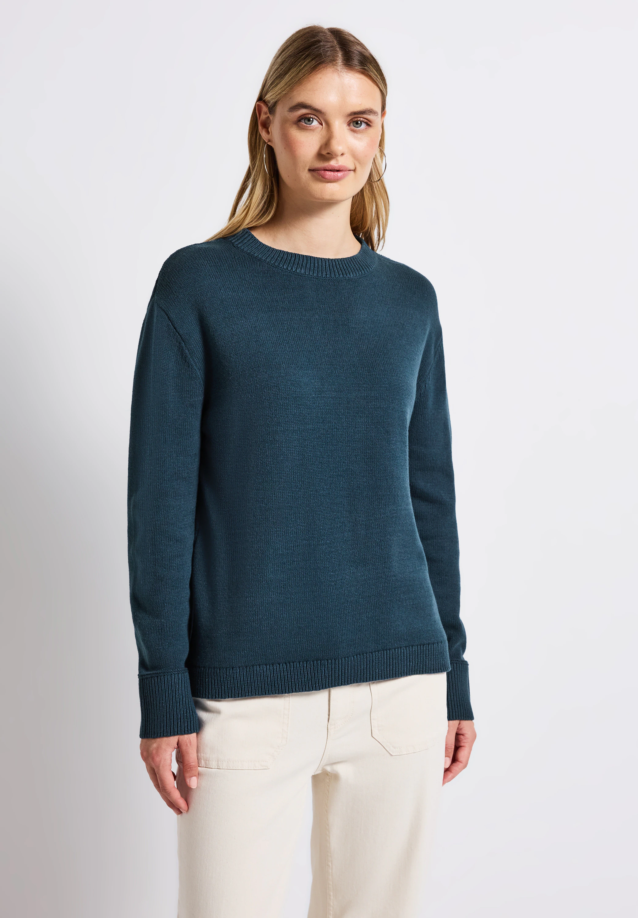 STREET ONE Strickpullover, im soften Baumwoll-Mix günstig online kaufen
