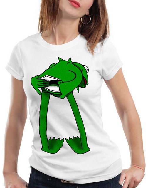 style3 T-Shirt Kermit Frosch handpuppe sesamstraße ernie und bert miss pigg günstig online kaufen