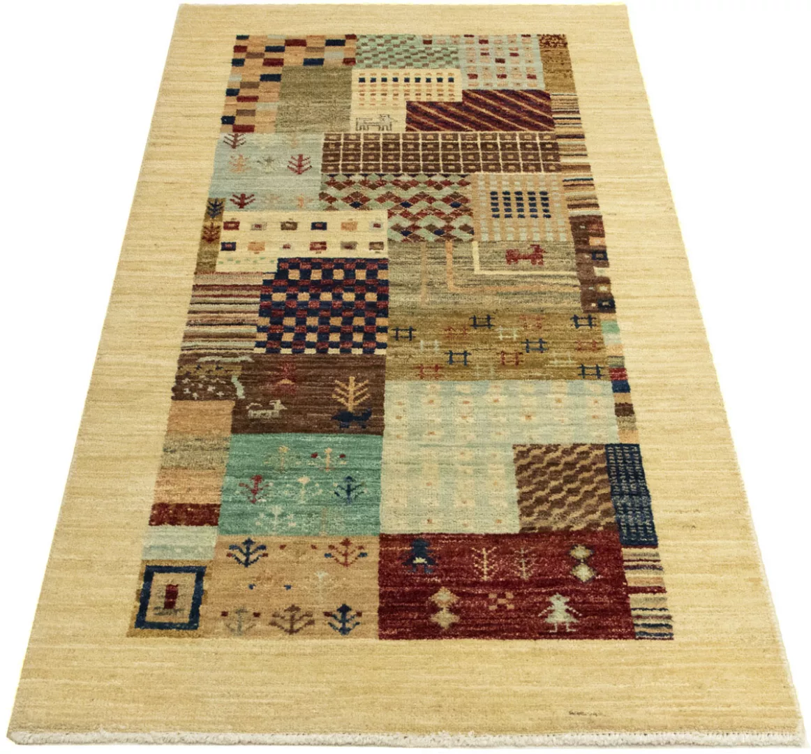 morgenland Designteppich »Designer - 137 x 70 cm - beige«, rechteckig, Wohn günstig online kaufen