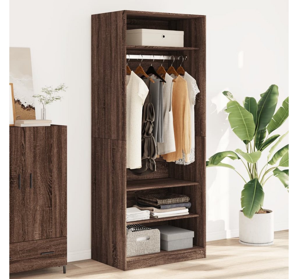 vidaXL Schrankmodule Kleiderschrank Braun Eichen-Optik 80x50x200 cm Holzwer günstig online kaufen