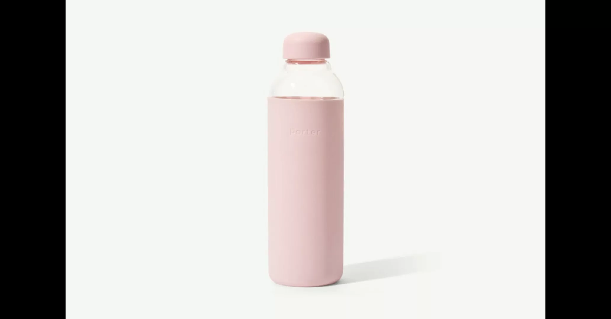 W&P Porter Trinkflasche, Glas und Silikon in Zartrosa - MADE.com günstig online kaufen