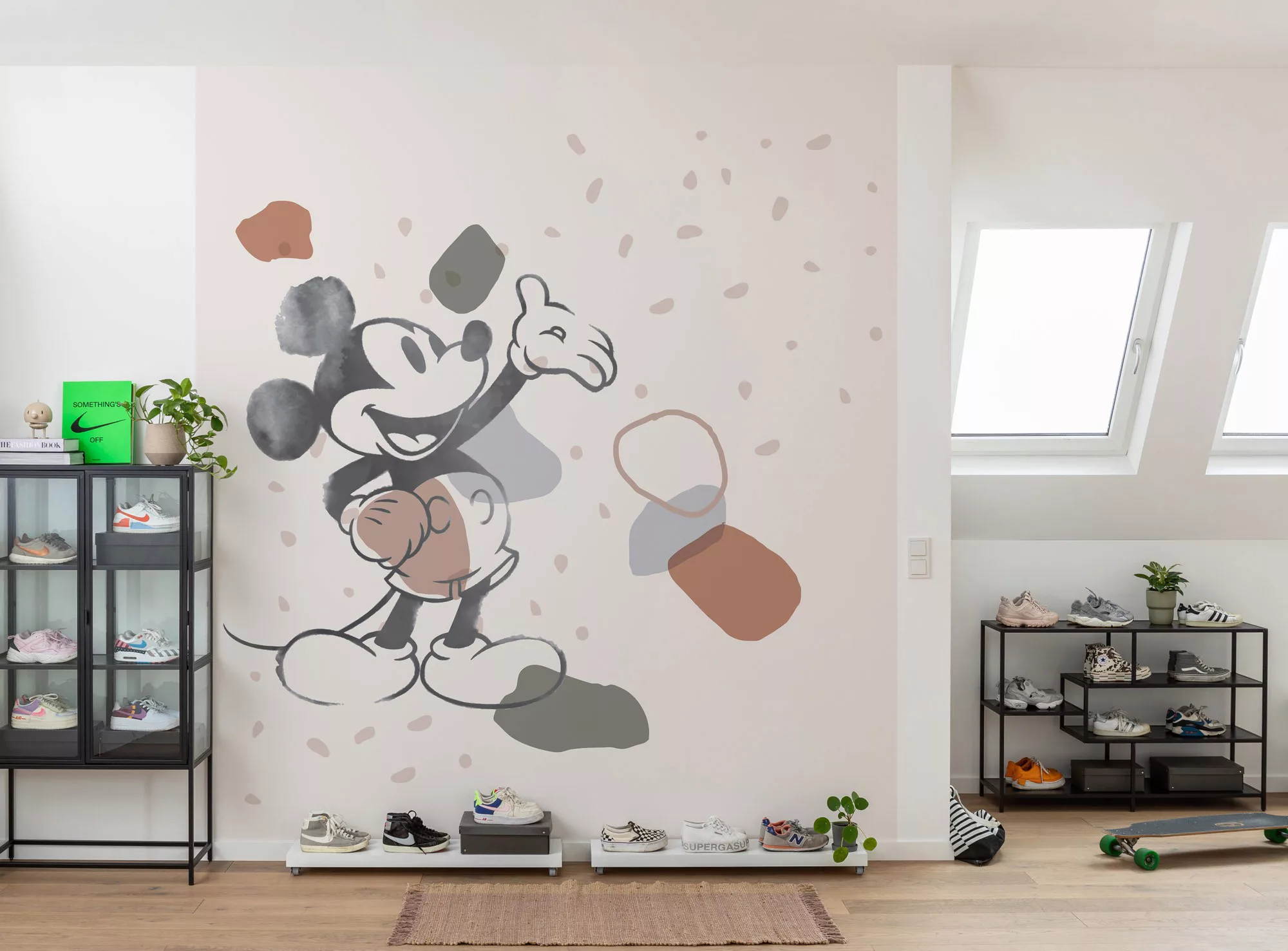 Komar Fototapete Mickey Organic Shapes IADX5-045 B/H: ca. 250x280 cm günstig online kaufen