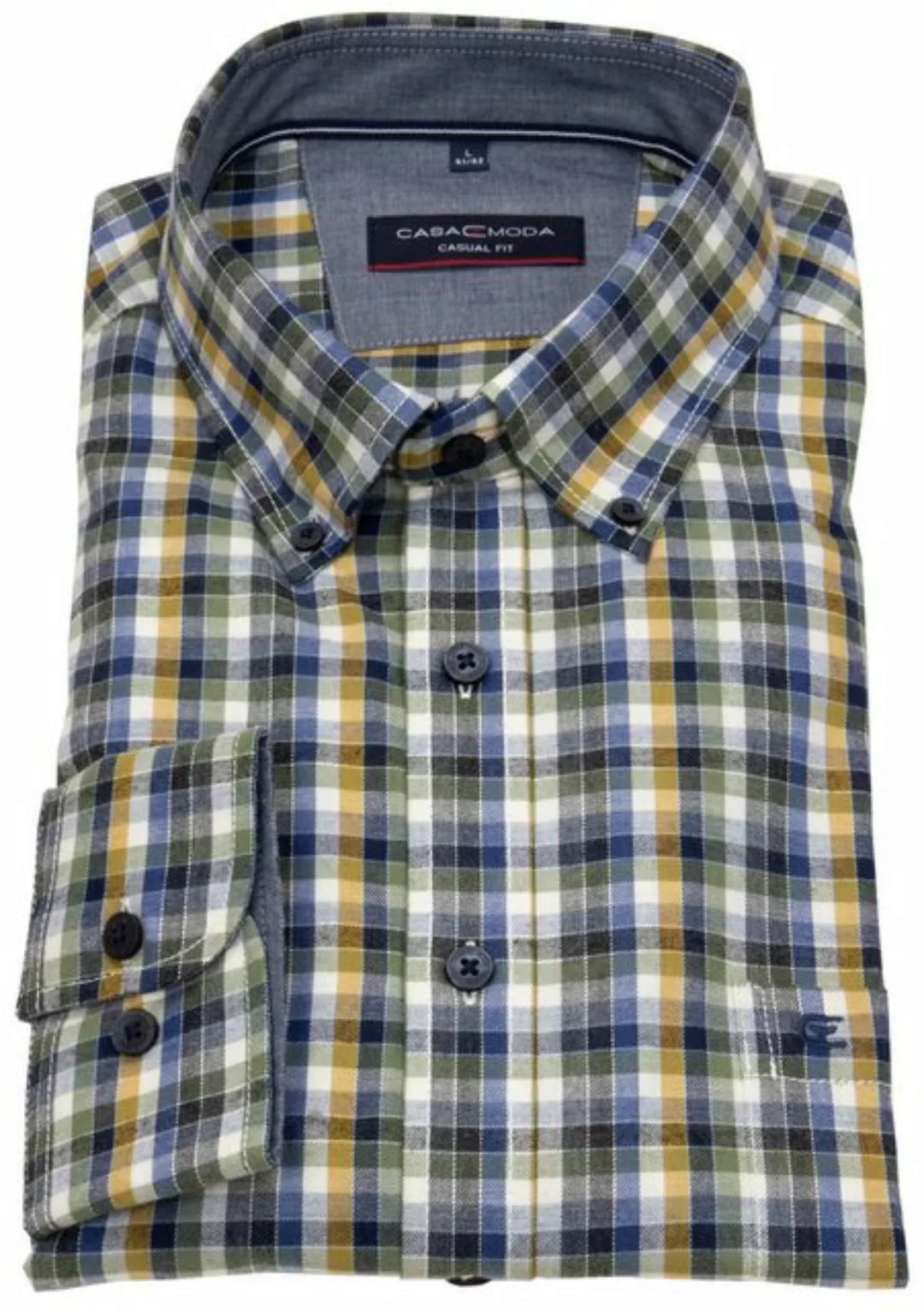 CASAMODA Karohemd Casamoda Comfort Fit Button-Down-Kragen günstig online kaufen