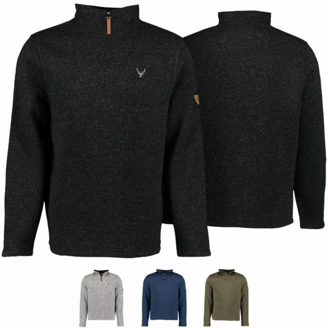 German Wear Strickfleece-Pullover OP8 Herren Jagd Fleecepullover Strickflee günstig online kaufen