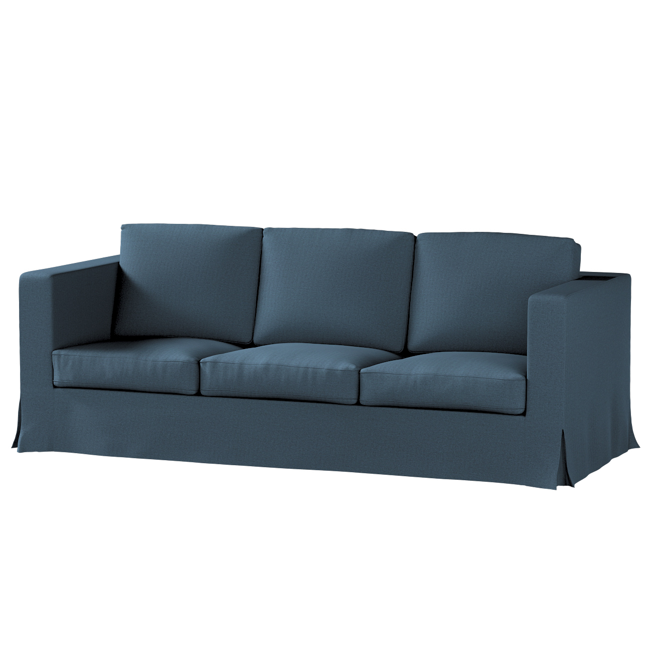 Bezug für Karlanda 3-Sitzer Sofa nicht ausklappbar, lang, Dunkelblau, Bezug günstig online kaufen