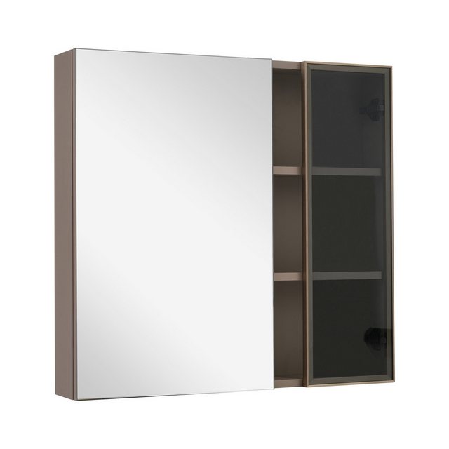 Rutaqian Spiegelschrank Spiegelschrank,Badezimmerschrank Breite 80 cm mit A günstig online kaufen