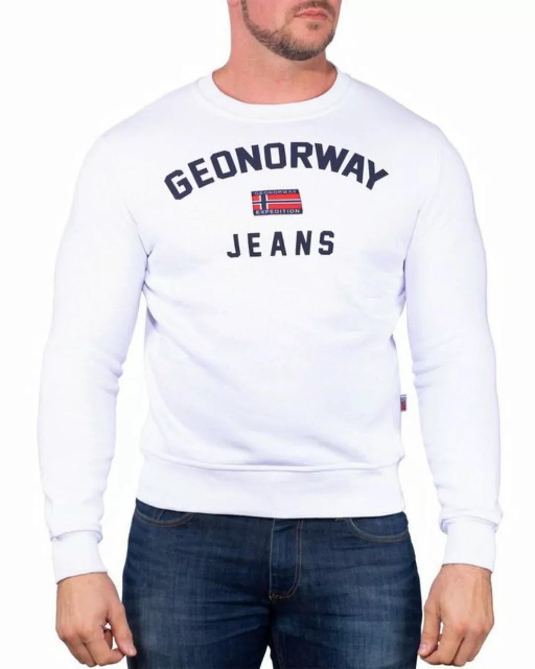 Geo Norway Rundhalspullover Herren Sweatshirt bagassier Red M Elegantes Des günstig online kaufen