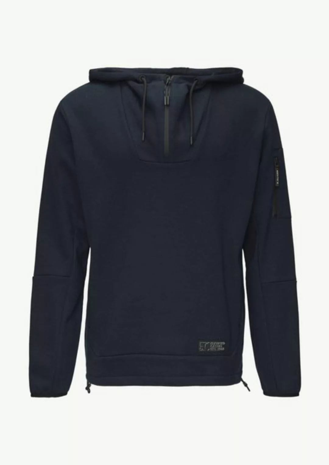 s.Oliver Sweatshirt Sportives Kapuzen-Sweatshirt mit Zip-Details Logo günstig online kaufen