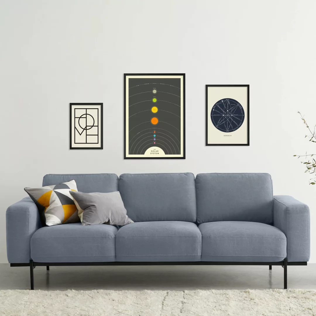 Solar Home 3 x gerahmte Kunstdrucke - MADE.com günstig online kaufen
