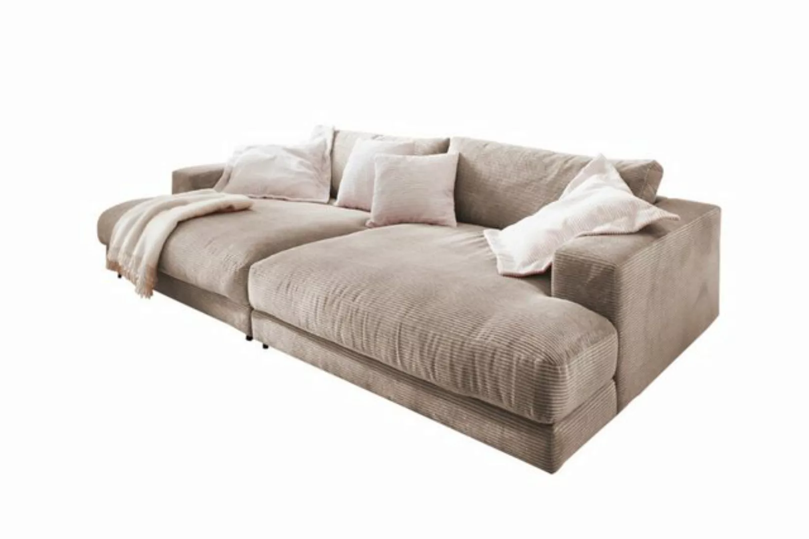 KAWOLA Big-Sofa MADELINE, Couch Stoff oder Cord verschiedene Ausführungen günstig online kaufen