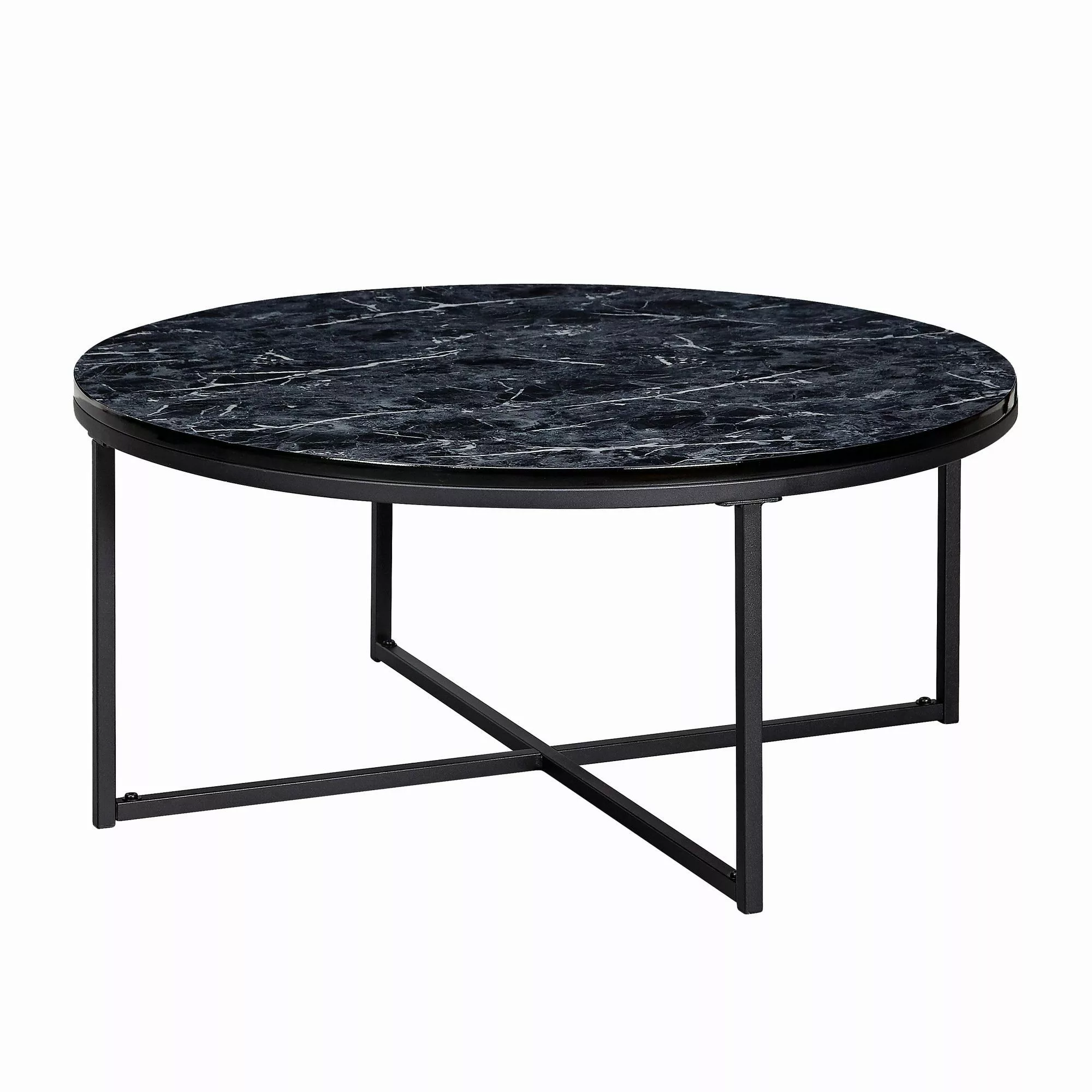 FINEBUY Couchtisch FB24017 (80x36x80 cm Marmor günstig online kaufen