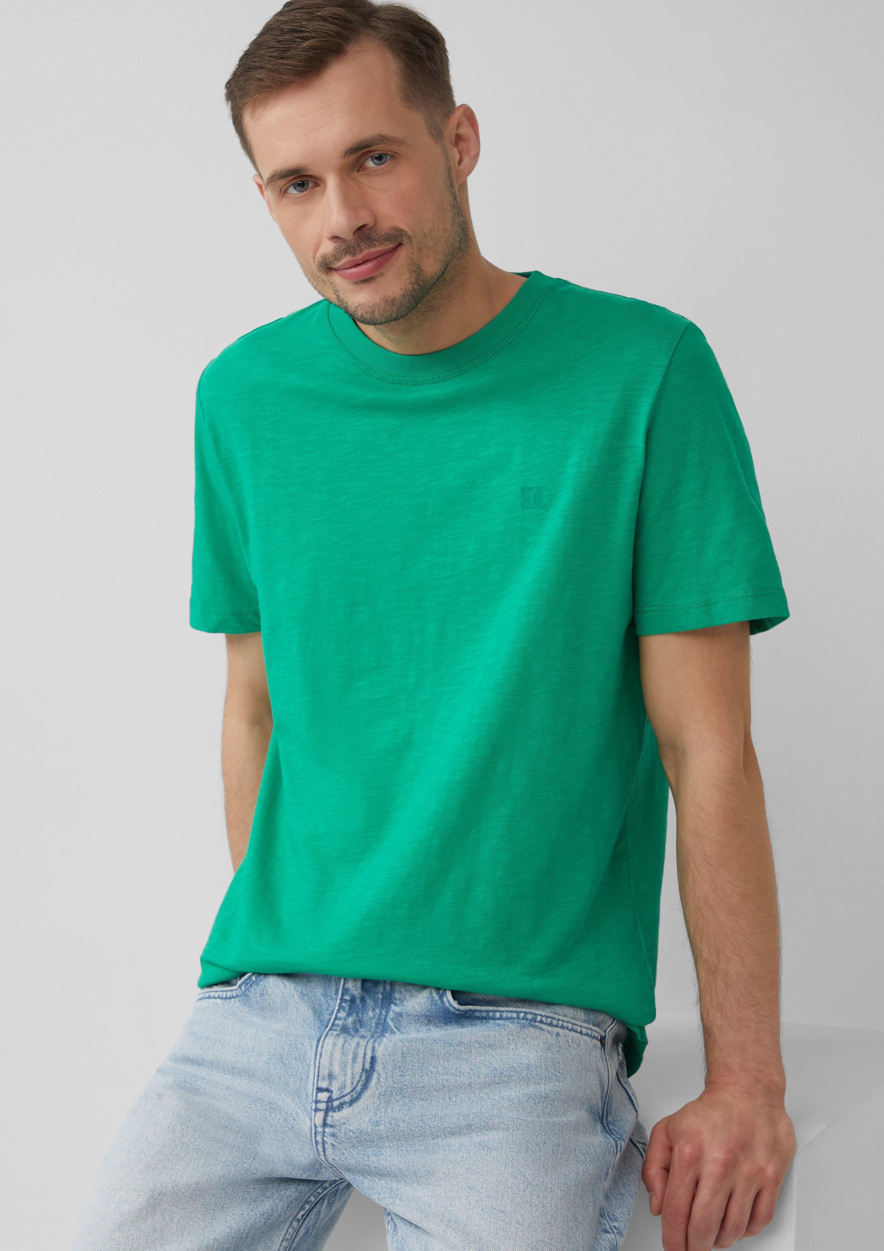 s.Oliver Kurzarmshirt Luftiges T-Shirt mit V-Ausschnitt günstig online kaufen