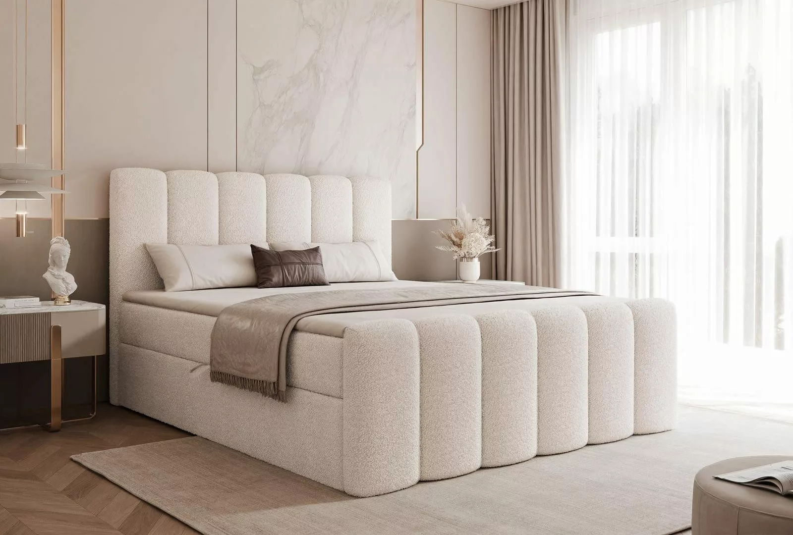 Compleo Boxspringbett BUBBLE, Wolkenbett, Bequem, Bonell, günstig online kaufen
