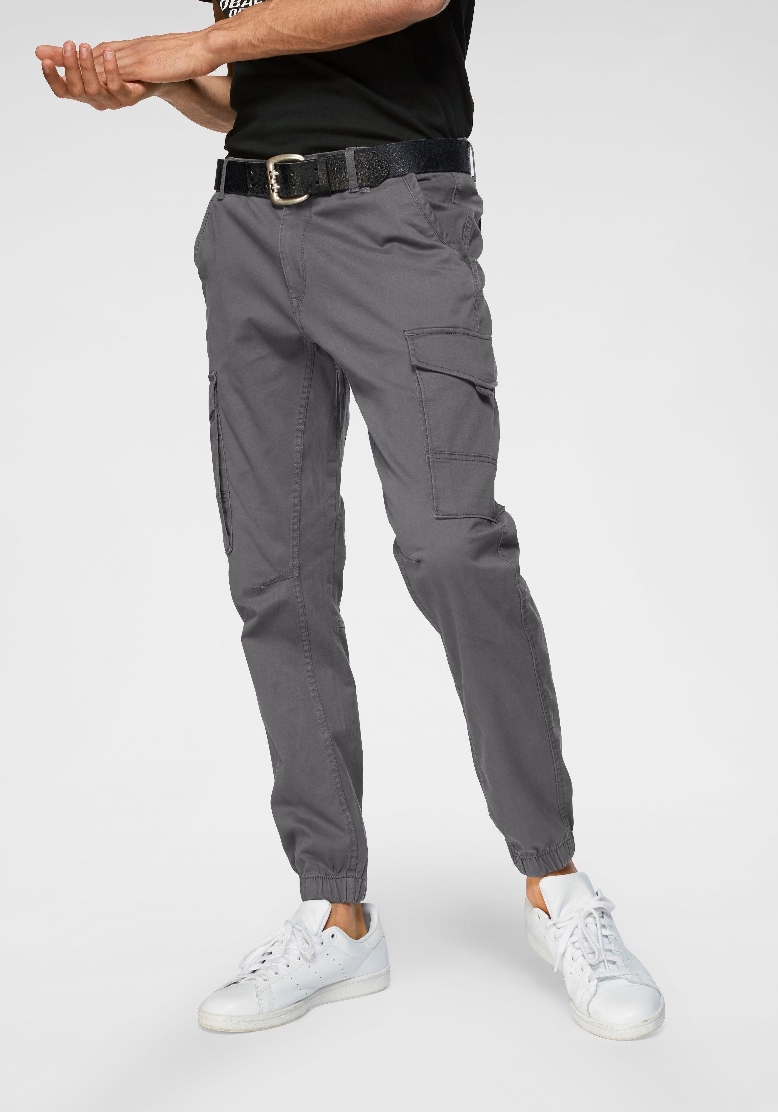 Jack & Jones Herren Cargohose JPSTPAUL JJFLAKE AKM 542 ASPHALT -Tapered Fit günstig online kaufen