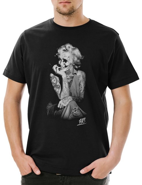 Urban Backwoods Print-Shirt Hate Couture Tattoo Marilyn HC Herren T-Shirt R günstig online kaufen