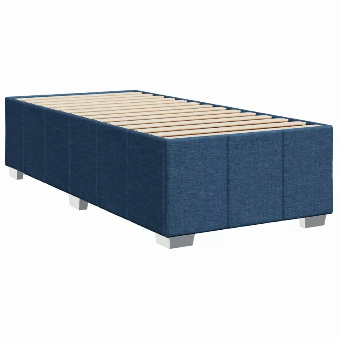 vidaXL Bett Bettgestell ohne Matratze Blau günstig online kaufen