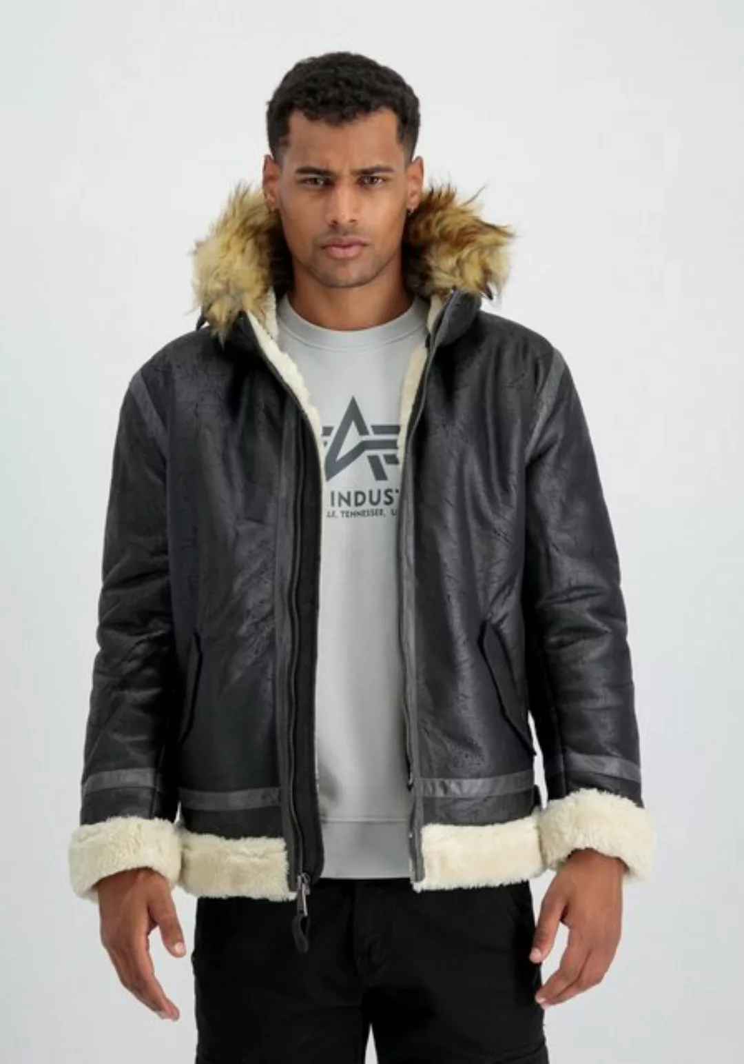 Alpha Industries Lederjacke Alpha Industries Men - Leather & Vegan Jackets günstig online kaufen