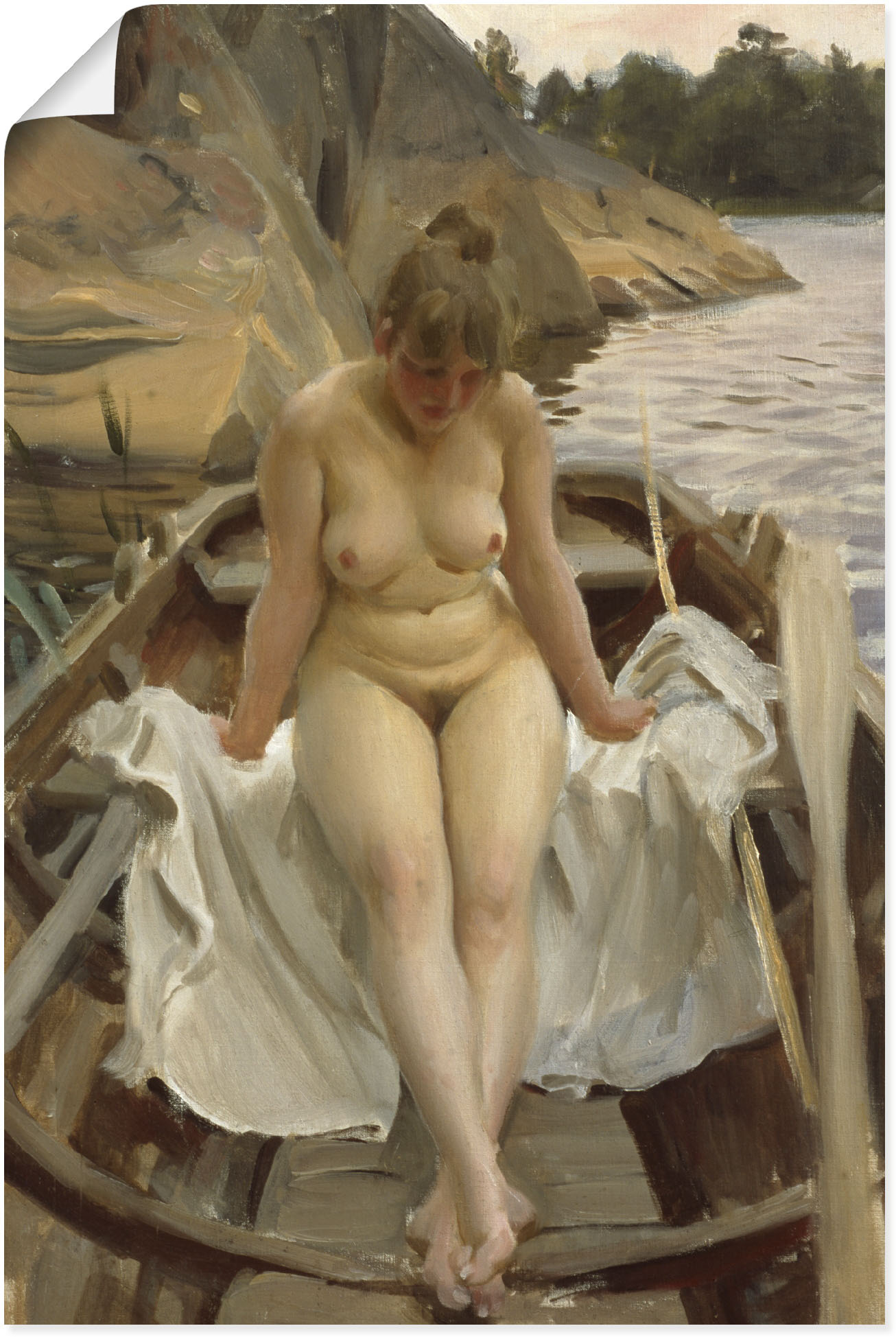 Artland Wandbild "In Werners Ruderboot", Erotische Bilder, (1 St.), als Lei günstig online kaufen