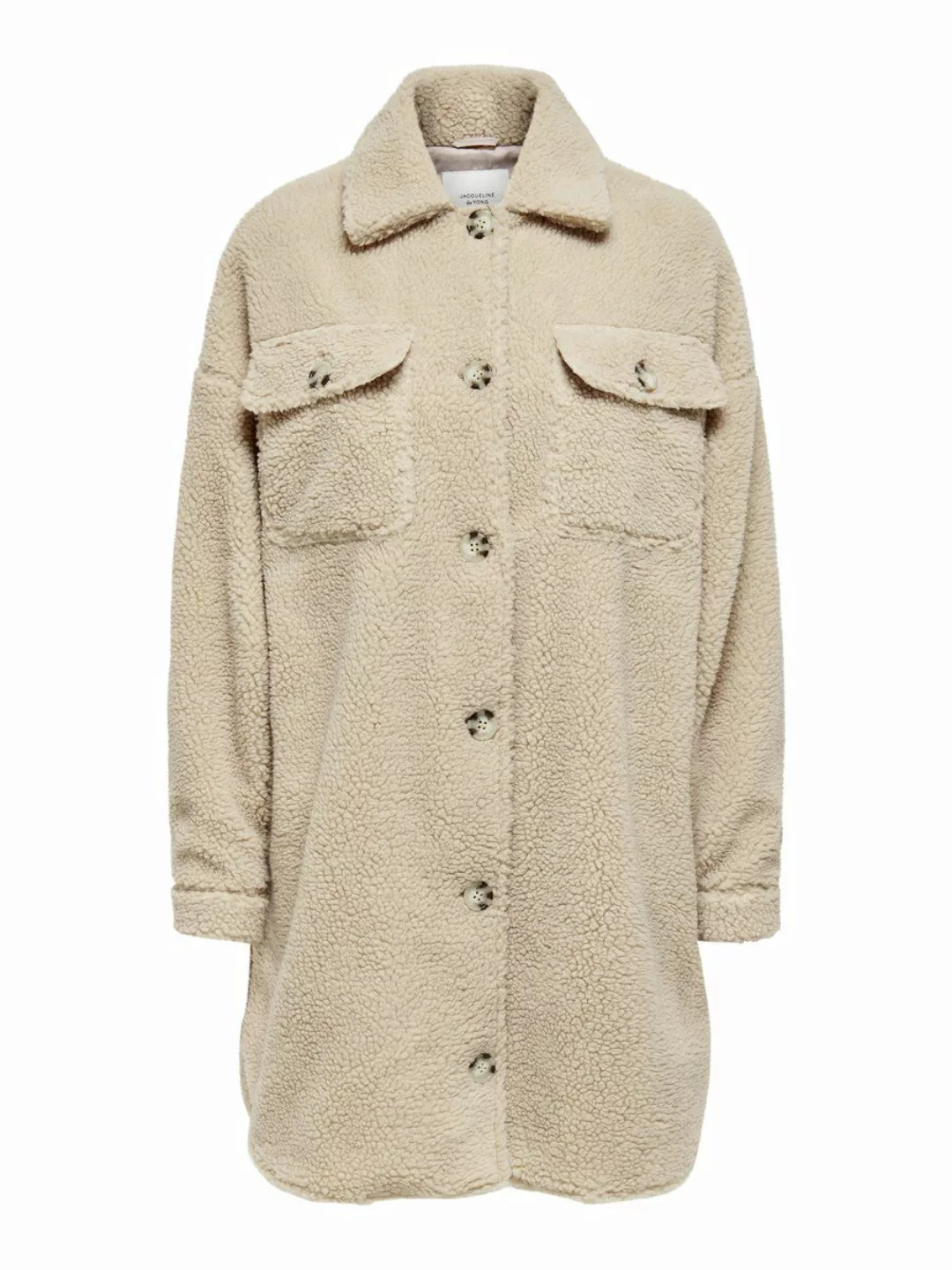 ONLY Teddy Hemd Jacke Damen Grau günstig online kaufen