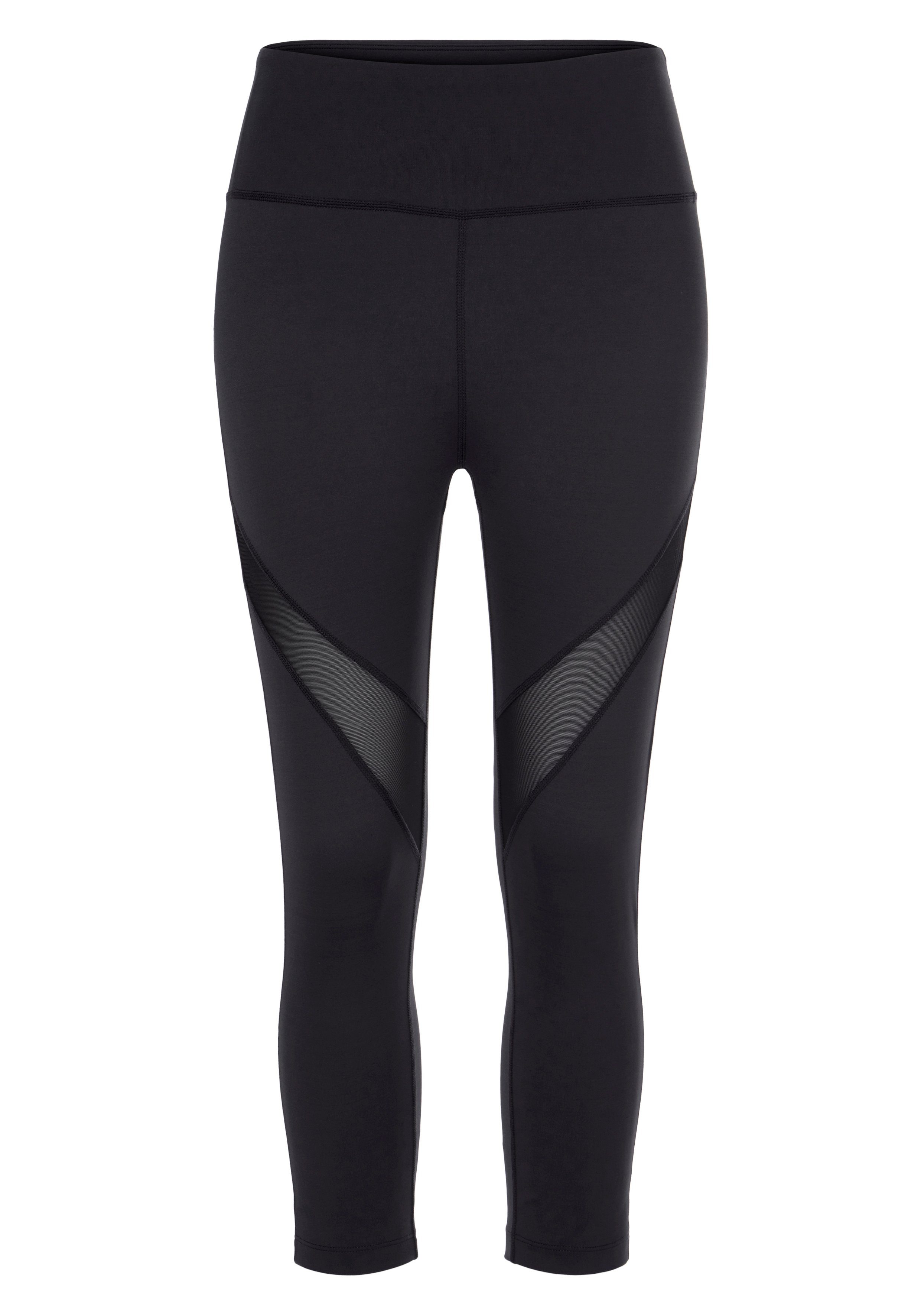 LASCANA ACTIVE Caprileggings mit kleiner Raffung, günstig online kaufen