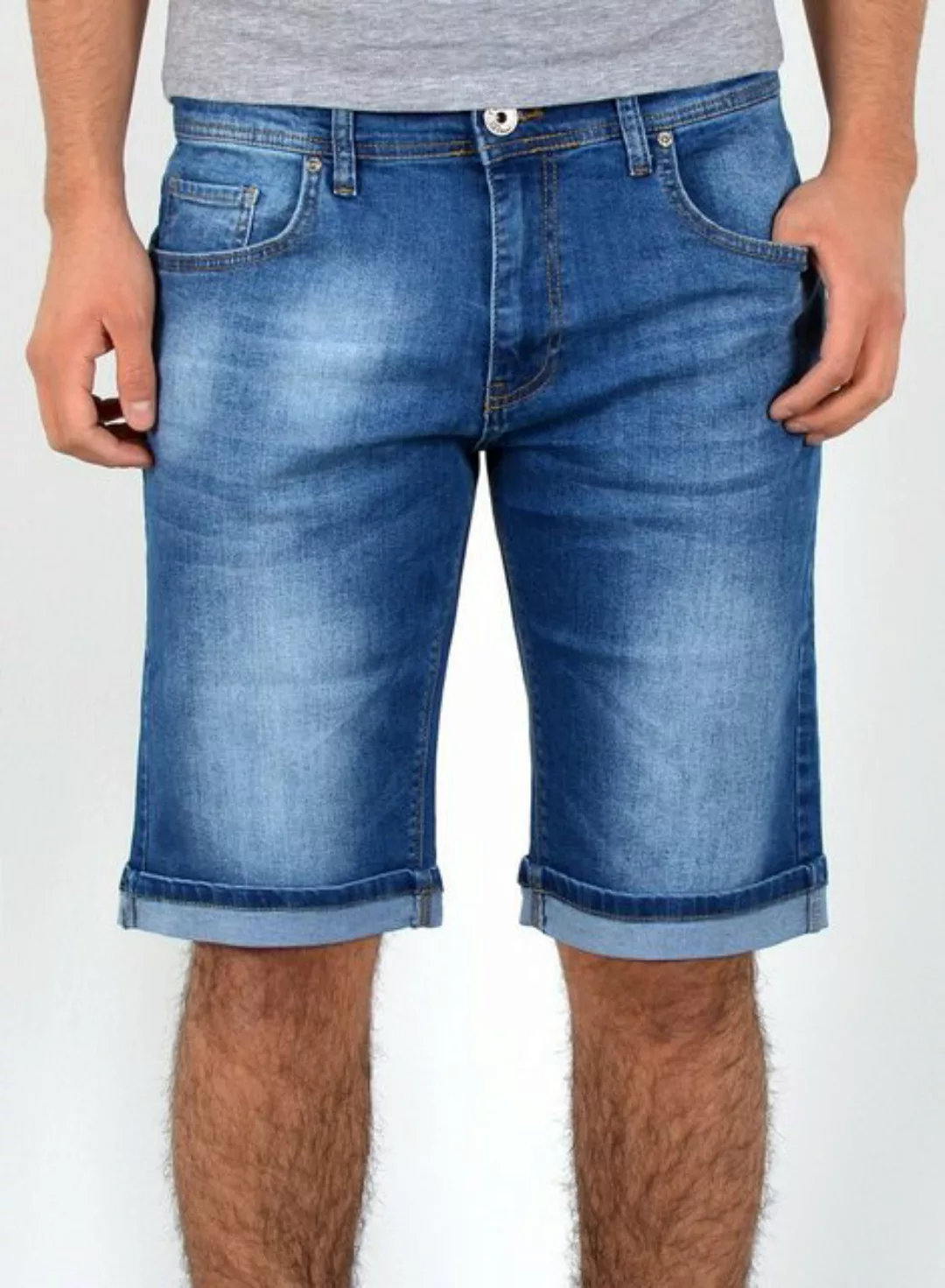 ESRA Jeansshorts Jeans Shorts Herren Jeansshorts Stretch Sommer Hose bis Üb günstig online kaufen